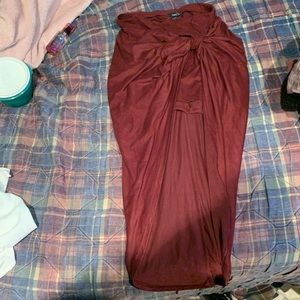 Maroon skirt